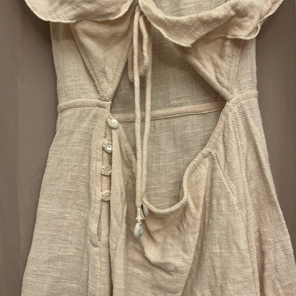 Adorable Small FREE PEOPLE More Than a Mini Beige Dress! Boho! Summer dress! - Picture 8 of 10